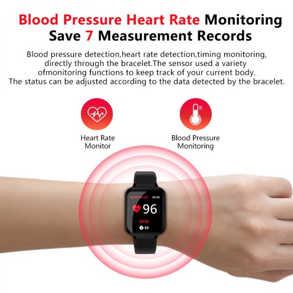 B57 Smart watches Waterproof Sports for iphone phone Smartwatch Heart Rate Monitor Blood Pressure Functions For Women men kid 2