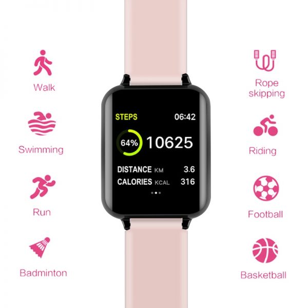 B57 Smart watches Waterproof Sports for iphone phone Smartwatch Heart Rate Monitor Blood Pressure Functions For Women men kid 3